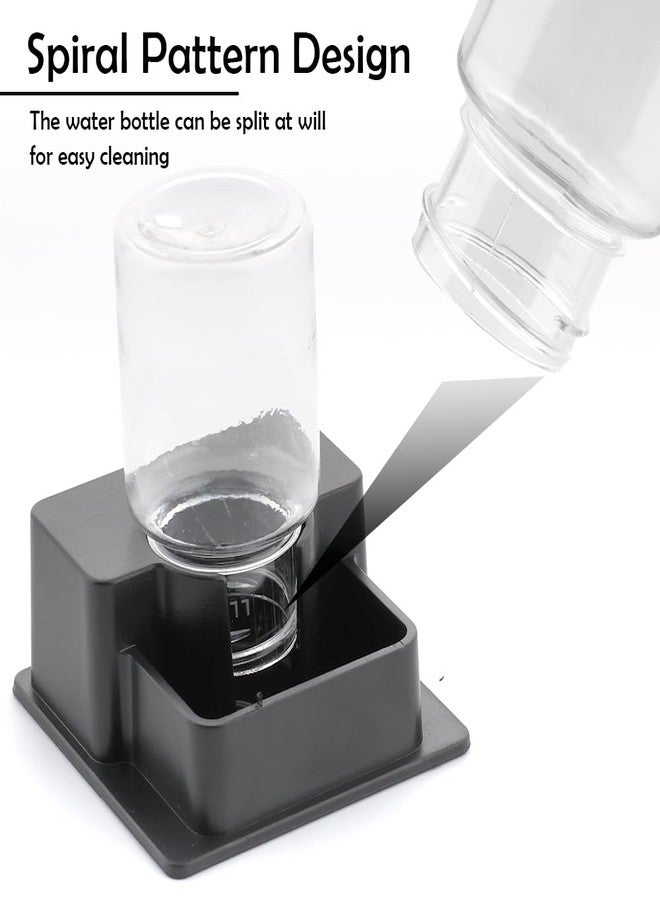 DQITJ 1 Pack Small Reptile Water Bowl Automatic Water Dispenser for Reptile Gecko Lizard Terrarium Bowl Feeder (Black) - Image 5